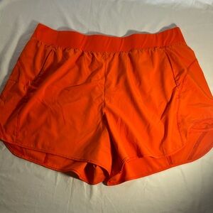 Tek Gear Workout Gear 3X Orange Shorts with 2 Zipper Pockets Women's
